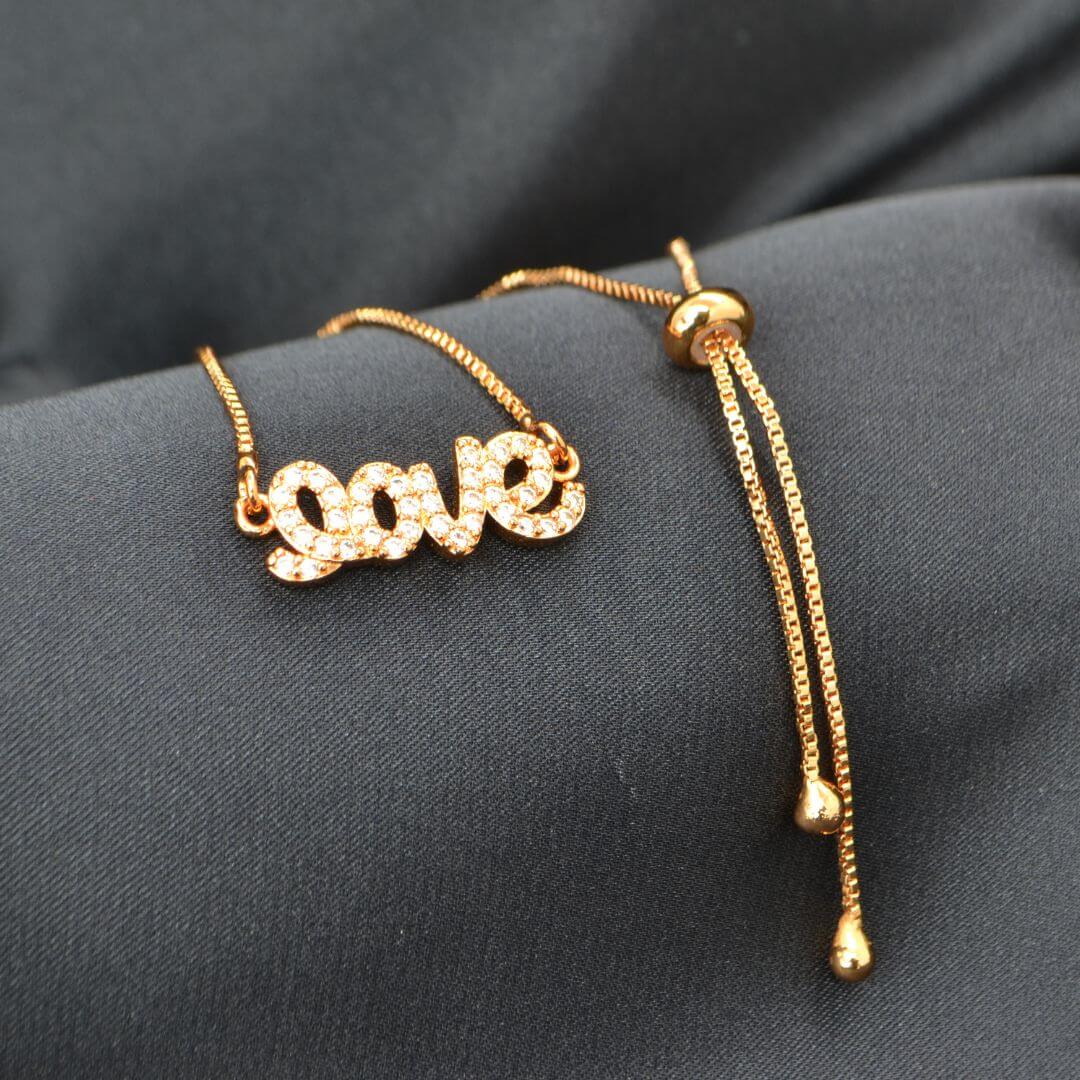 Simple Love Gold Bracelet