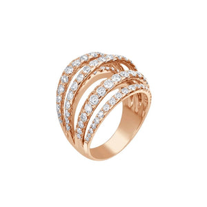 18K Gold Plating White Zircon Ring