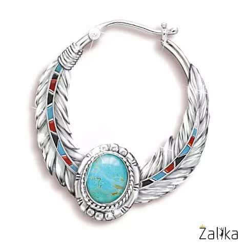 Ethnic Circle Earrings