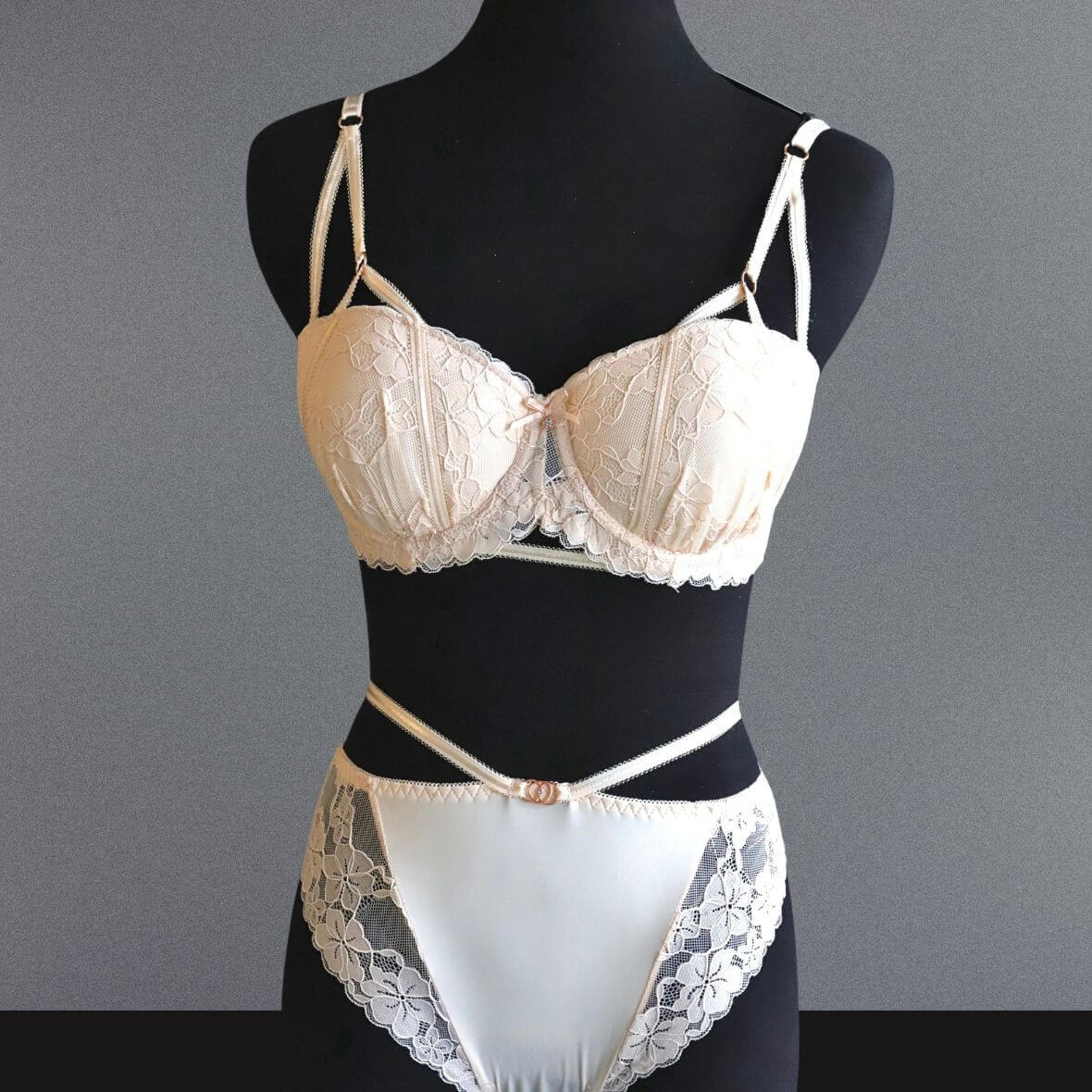 Rose Fancy Bridal Bra Set