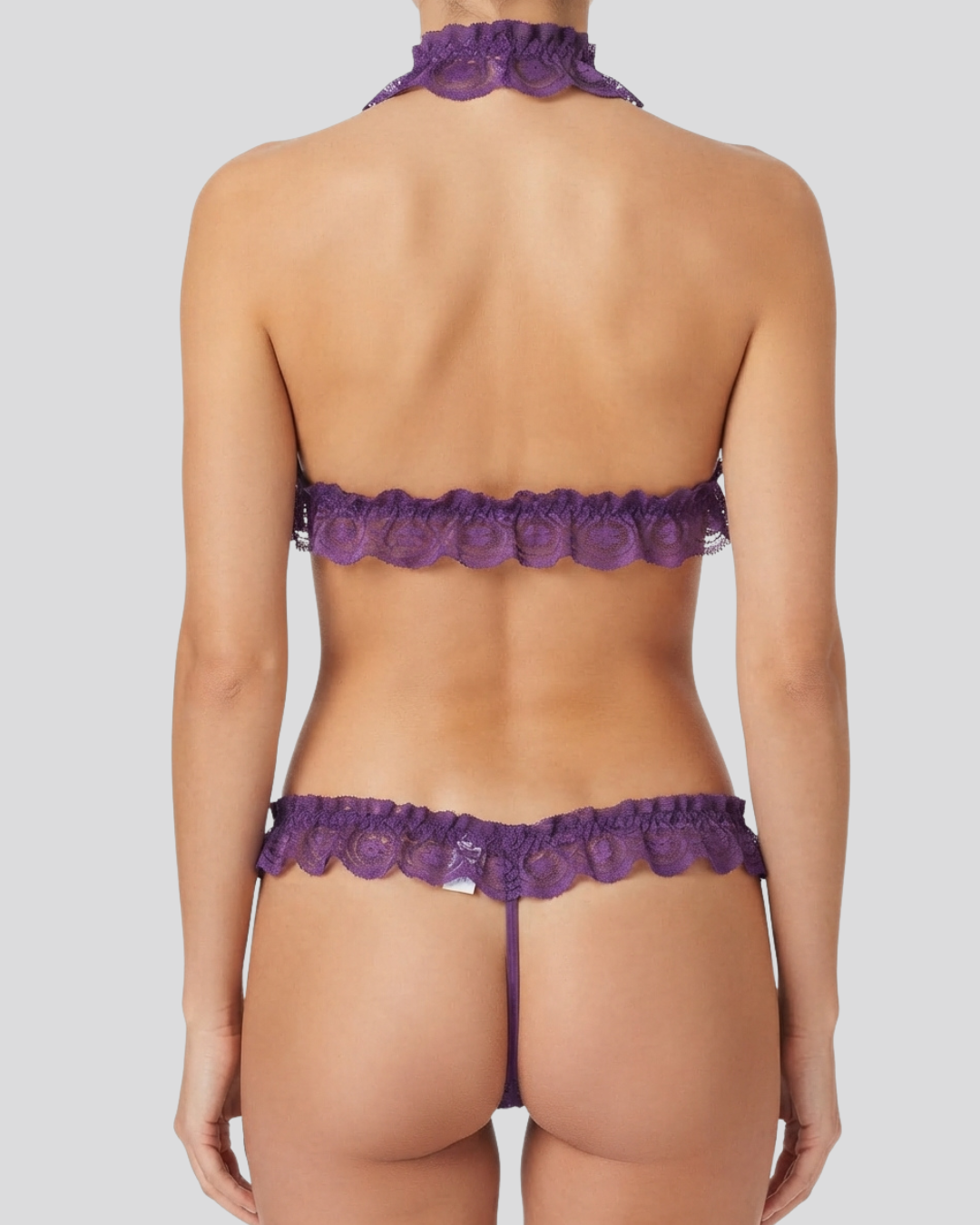 Fancy Ruffle Lace Bra Set