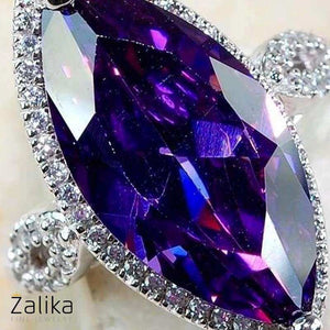 Purple Marquise Cut Ring