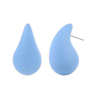 blue water drop studs for girl