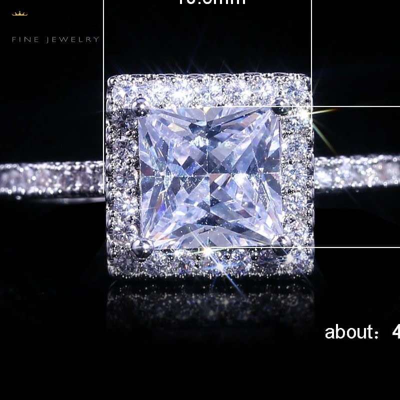 Elegant Cubic Zirconia Wedding Ring