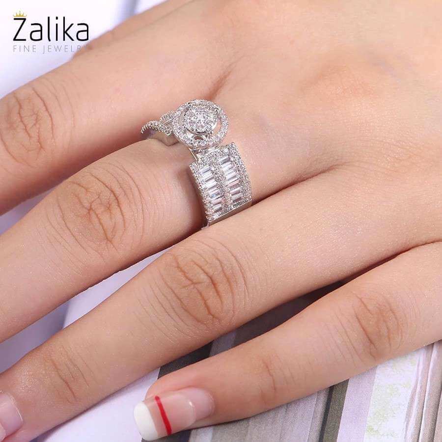 Luxury Unique Design Zircon Ring