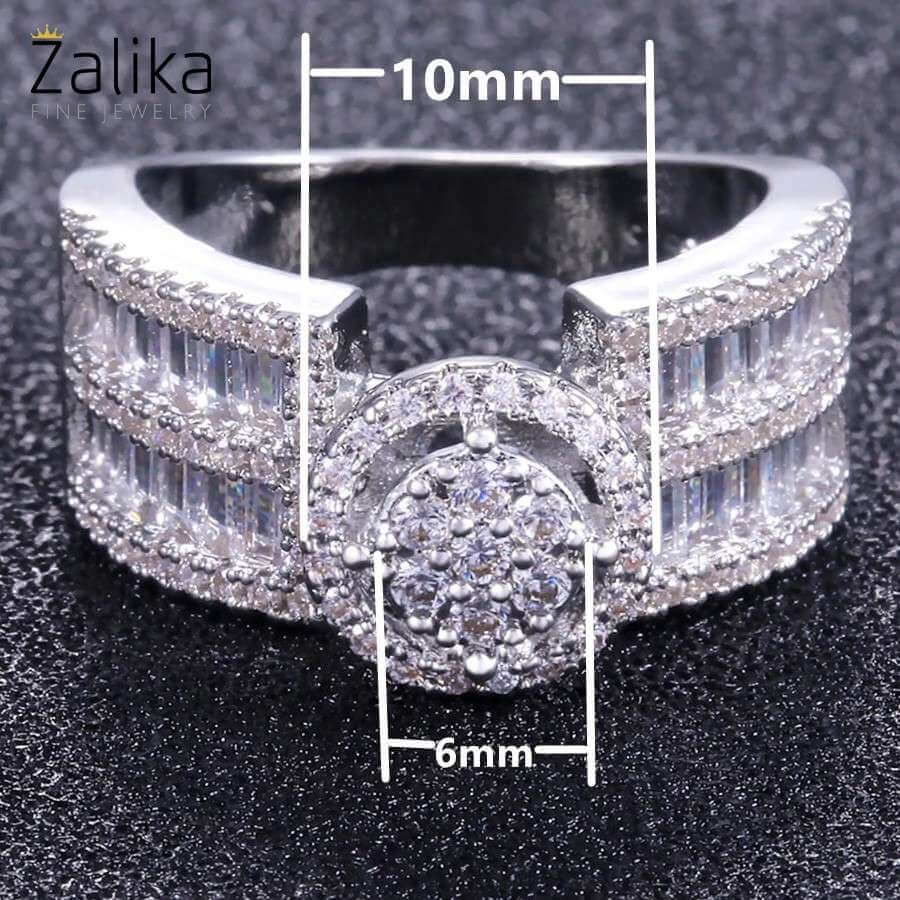 Luxury Unique Design Zircon Ring