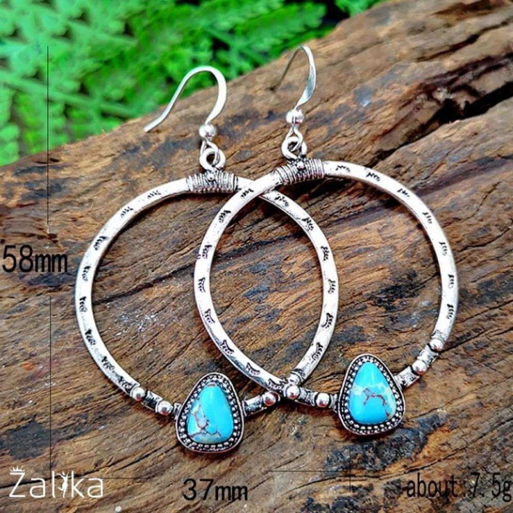 Ethnic Big Circle Earrings