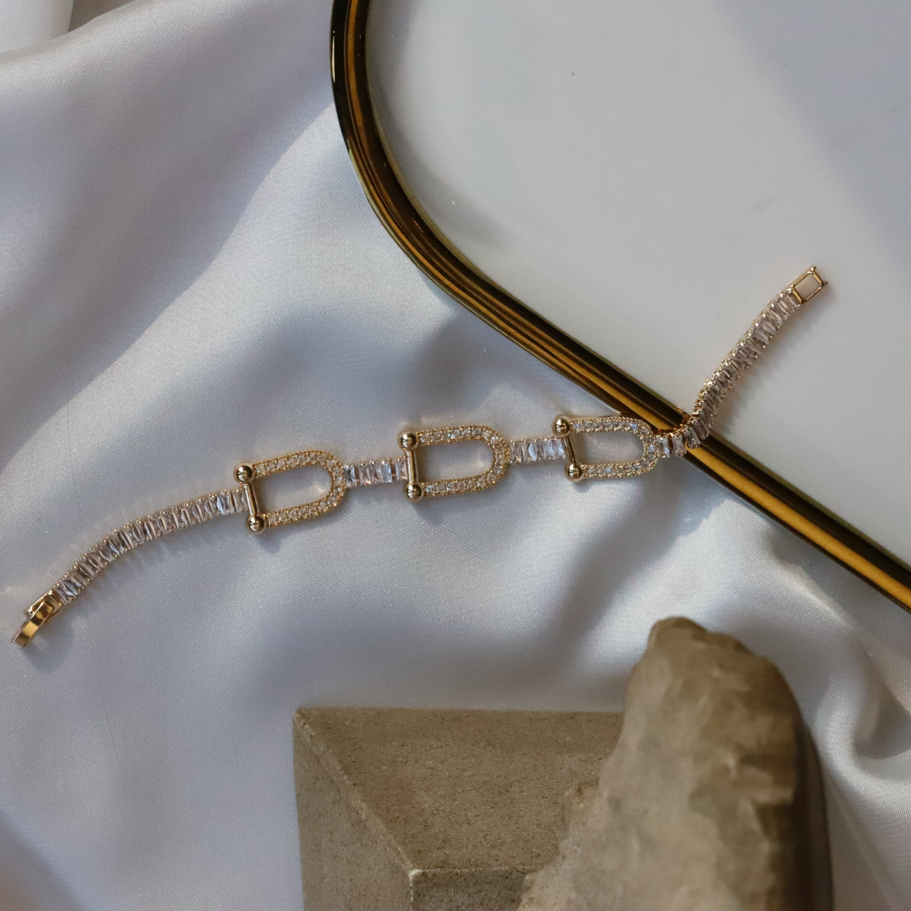 Gilded Lattice Bracelet