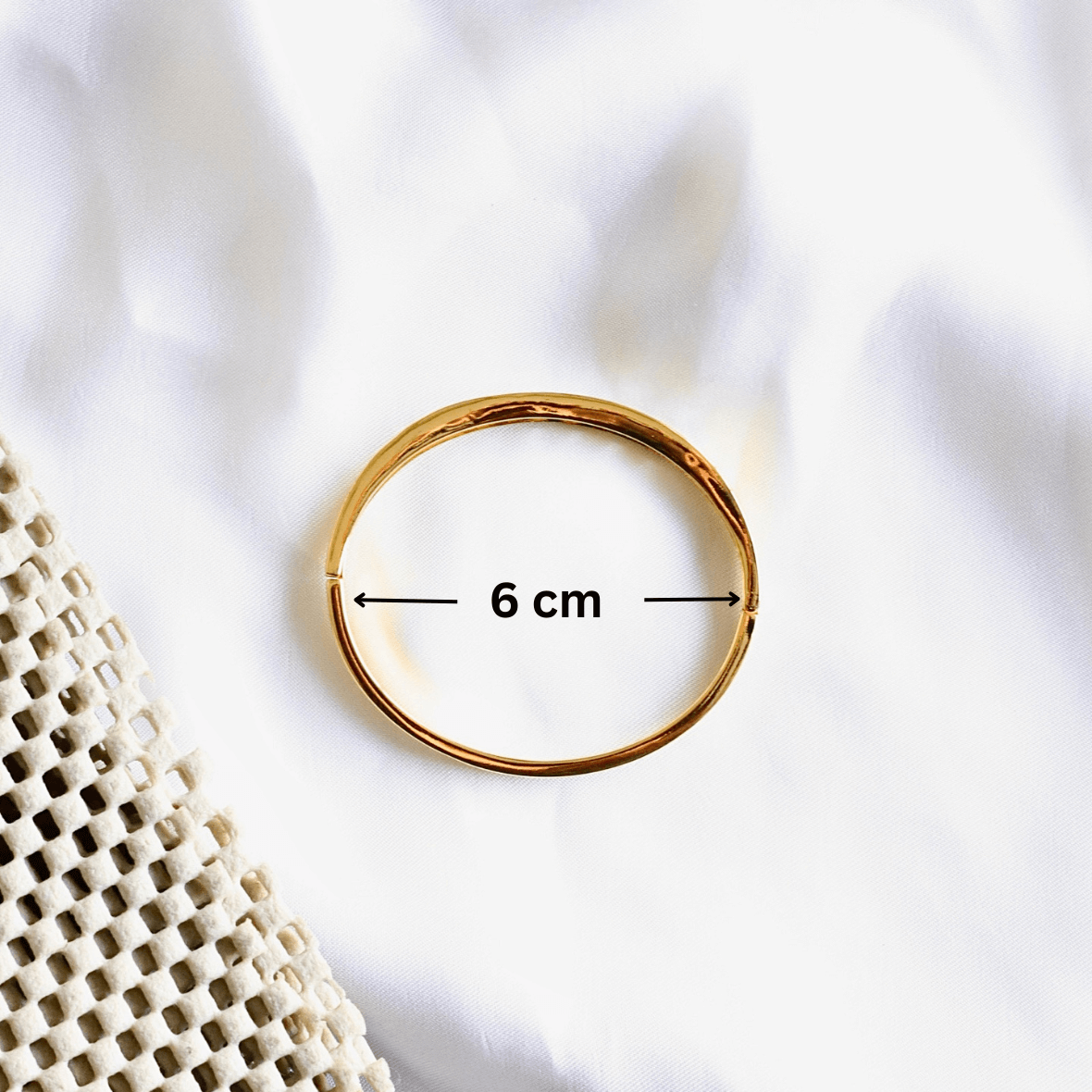 Hinged 18K Gold Plated Bangle