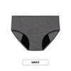 Comfortable Cotton Panty Women's Period Briefs - Gray