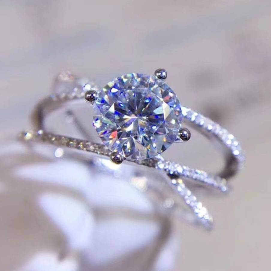 Delicate Cross Design 925 Silver Ring