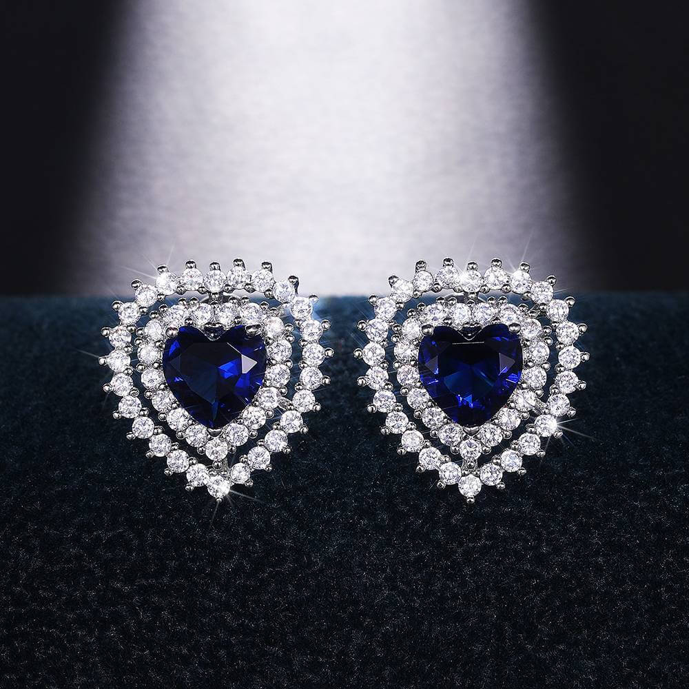 Double Heart Sweet Earrings