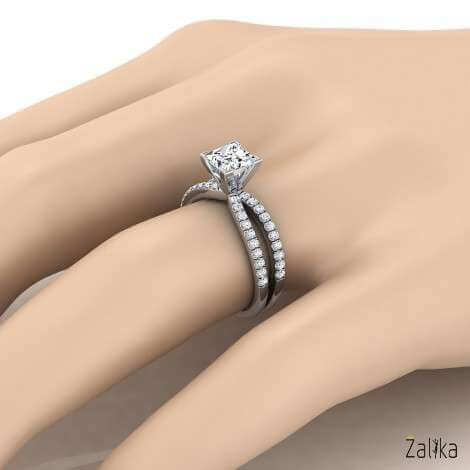 Double Layer Engagement Ring