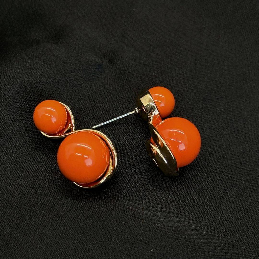 Double Pearl Earrings