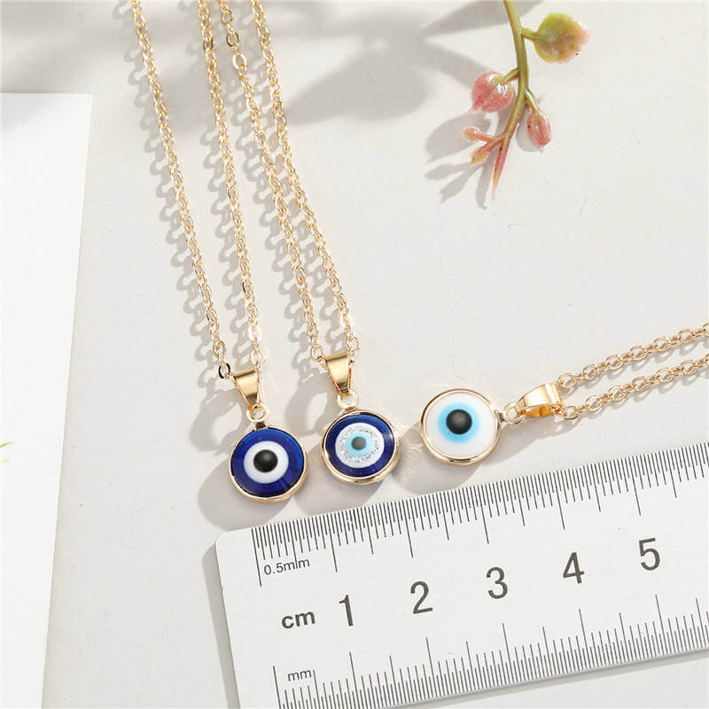 Blue Eyes Pendant Necklace