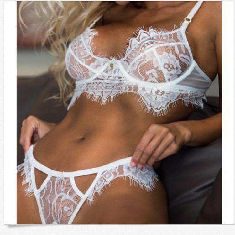 Women's Lace Bralette Bikini Set