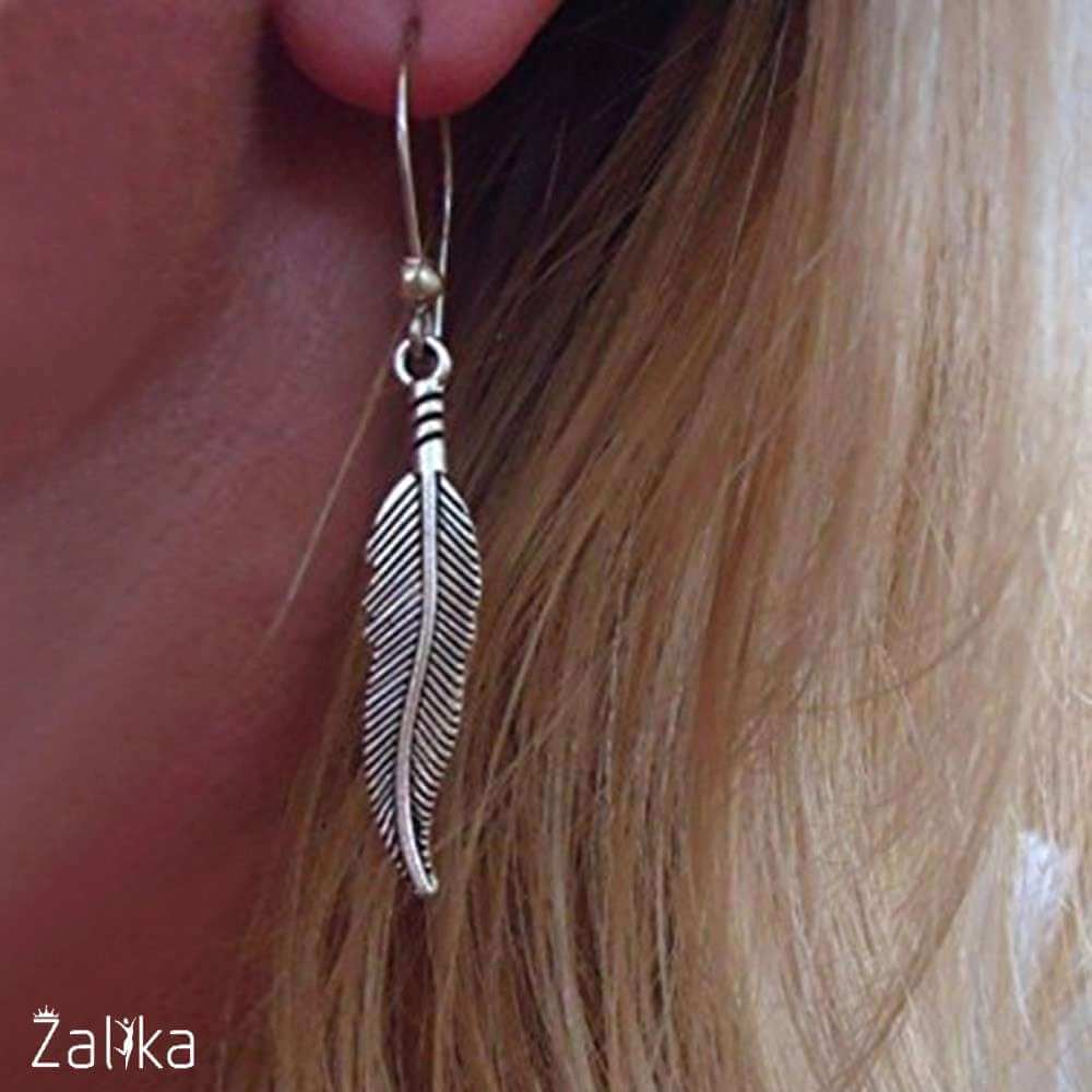 Ethnic Long Leaf Earrings