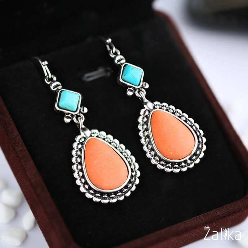 Ethnic Water Drop Earring