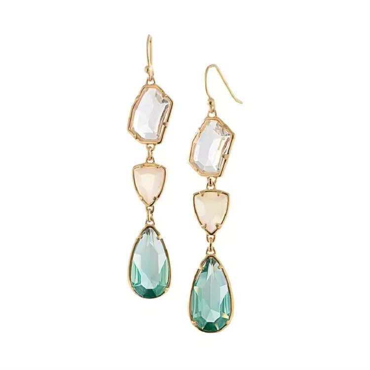 Crystal drop earrings