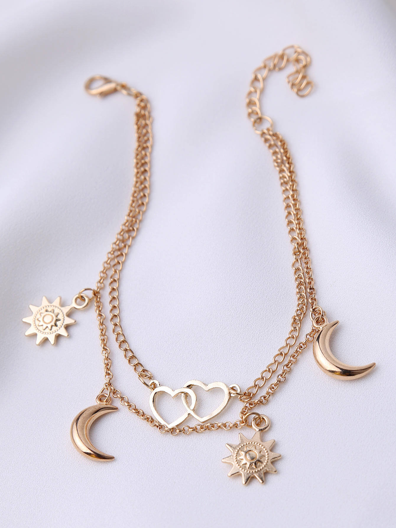 Sun Love Crescent Anklet
