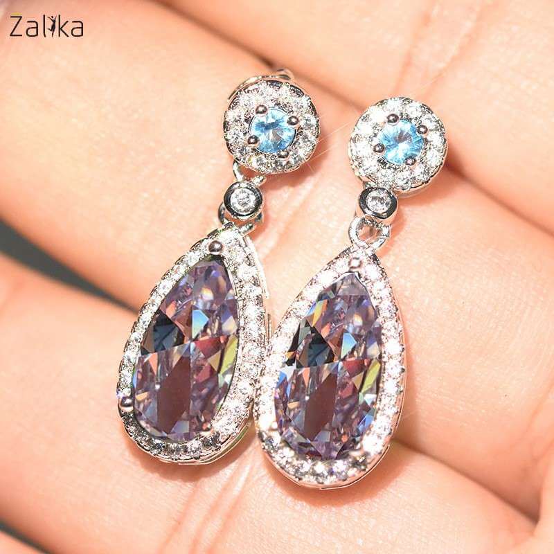 Crystal CZ Drop Earring