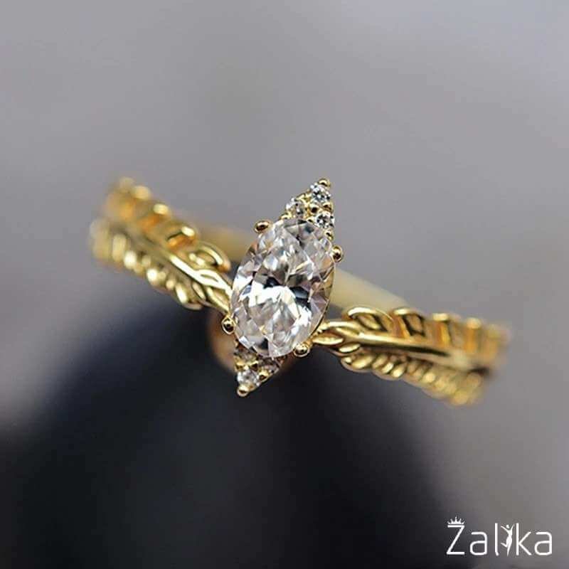 Leaf Shape Wedding Ring