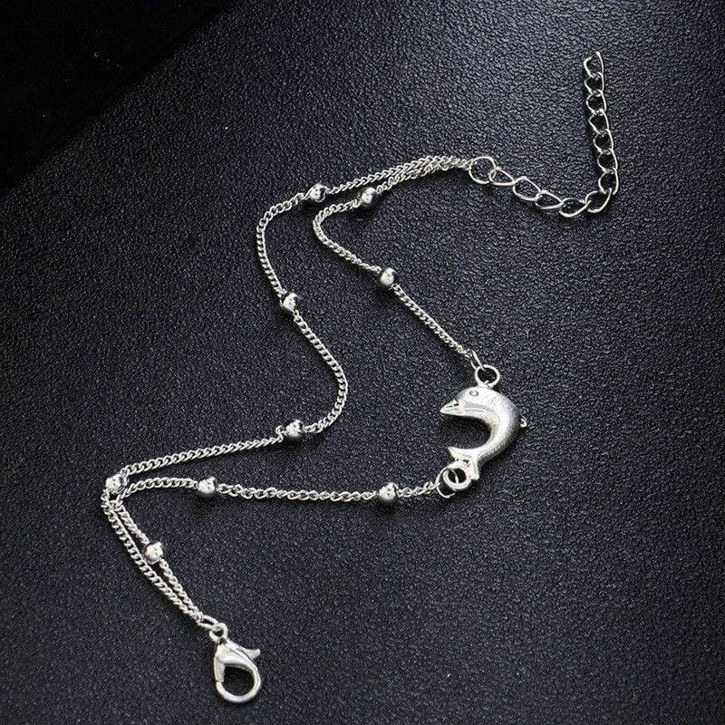Link Ball Chain Dolphin Anklet