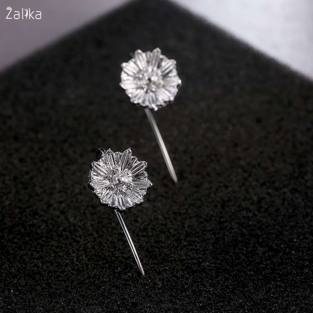 Long Tail Flower Earrings