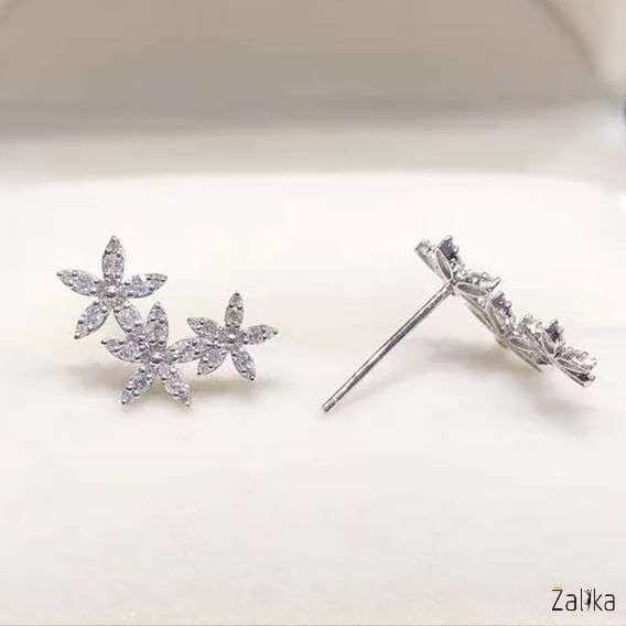 Multi Flowers Stud Earrings