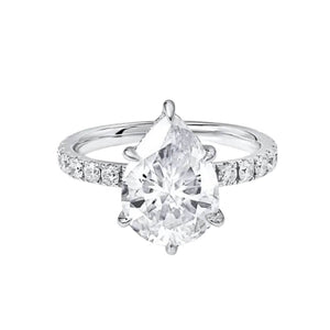 Pear Water Drop Diamond Ring