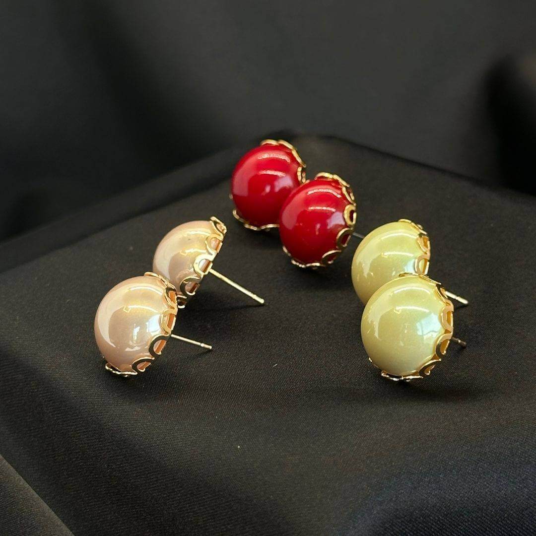 Pearl Three Color Studs