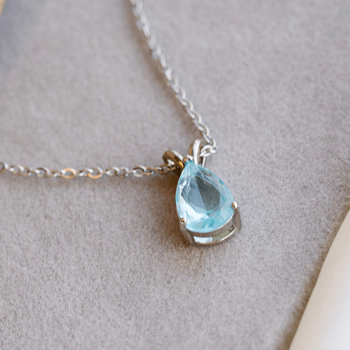 Water Drop Zircon Necklace