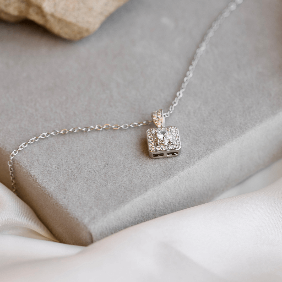 Geometric Square Choker Vintage Necklace