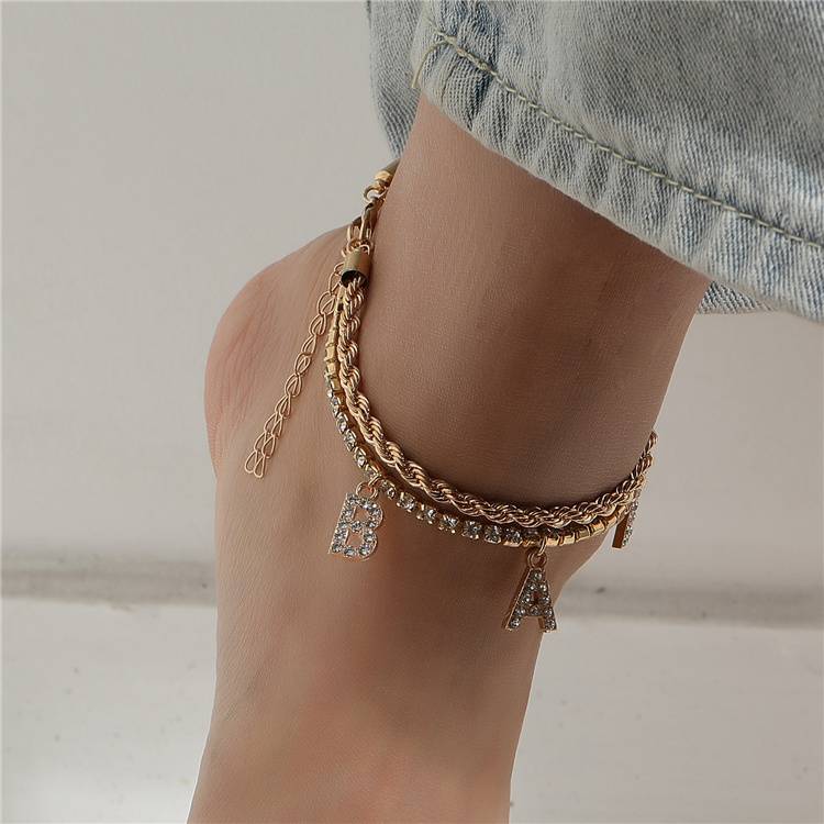 Rhinestone Anklet