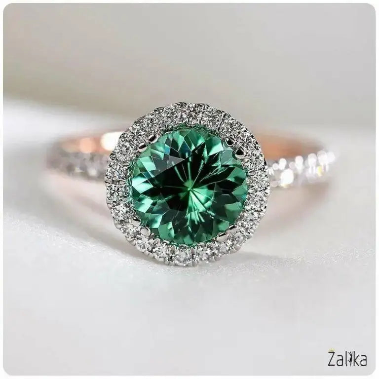 Rose Gold Luxury Emerald Ring