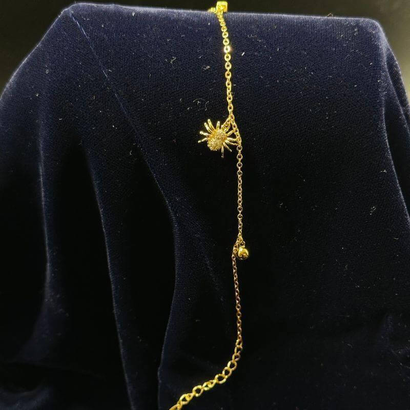 Spider 18k Gold Plated Chain Bracelet