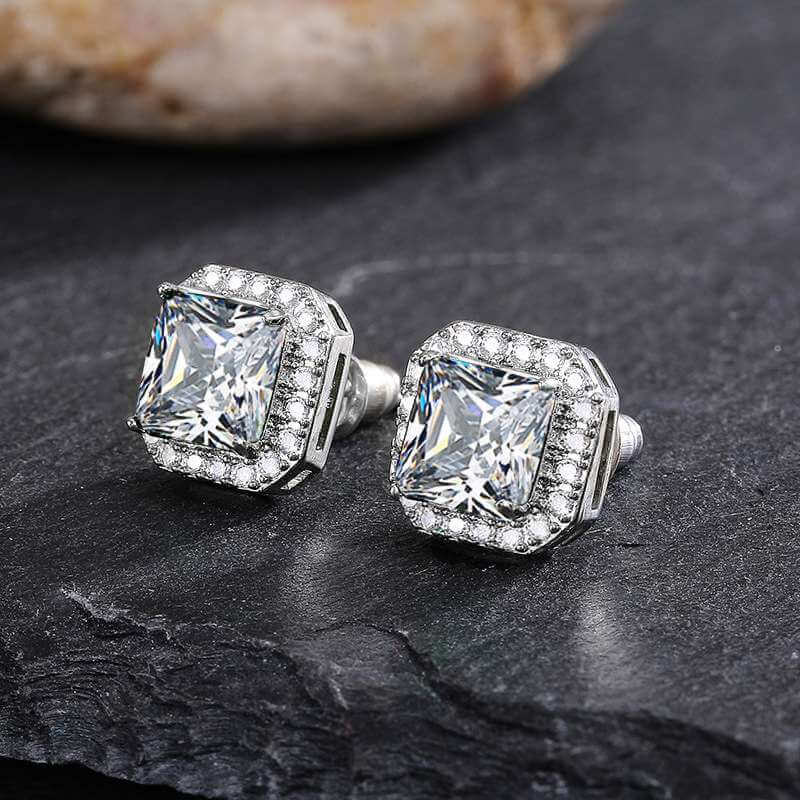Square Crystal stud Earrings