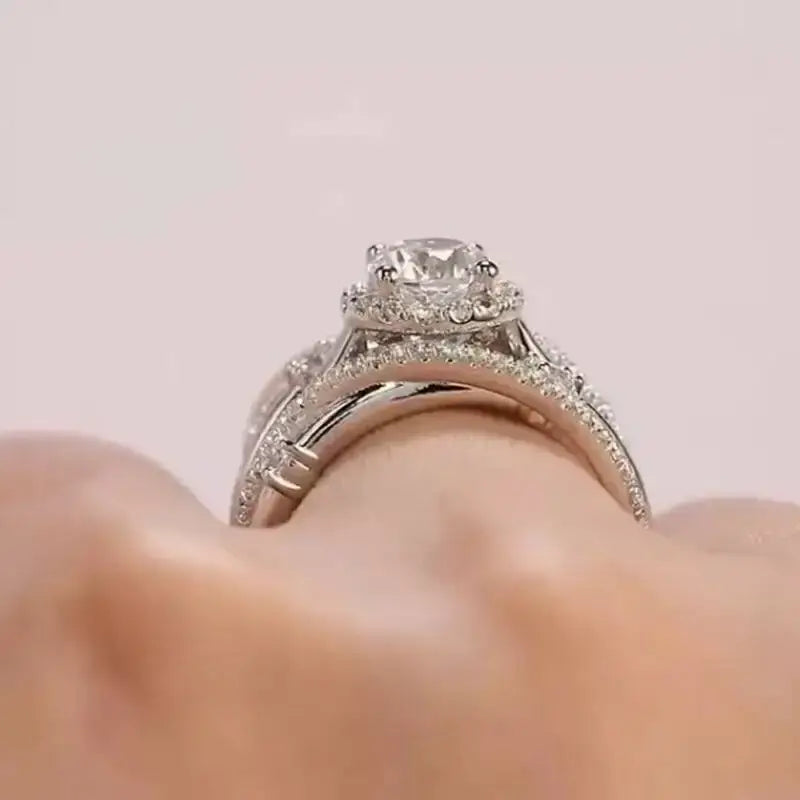 Luxury Multi Lines Diamond Ring