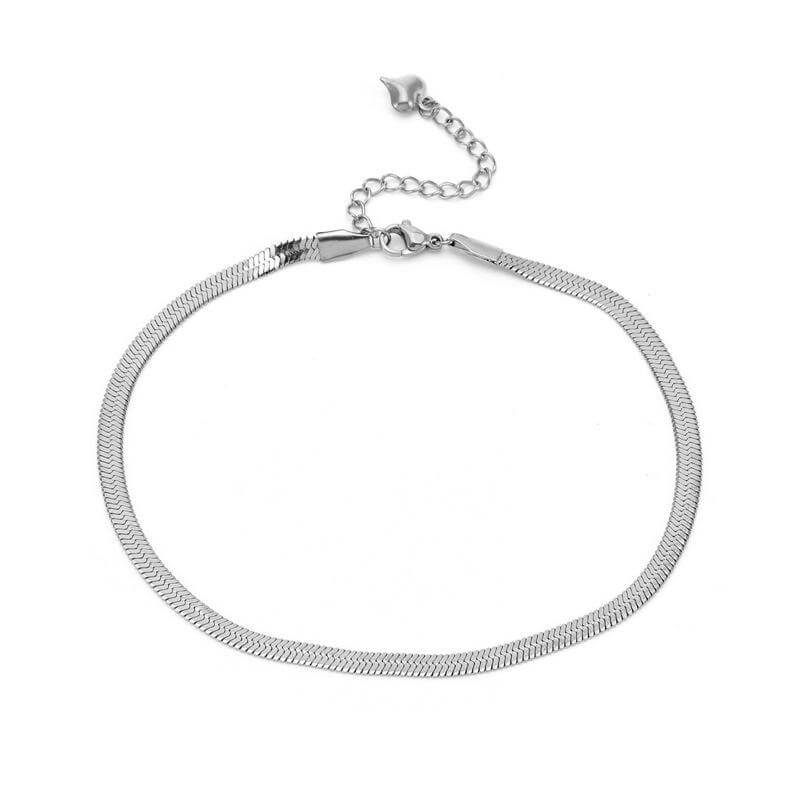 Steel Snake Bone Chain Anklet