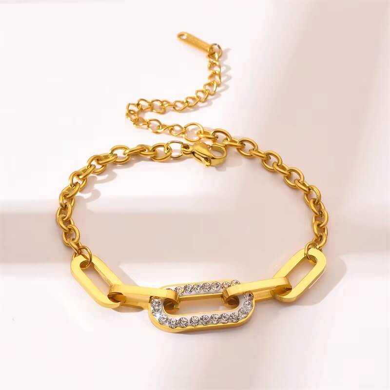 Gold Crystal Bracelet