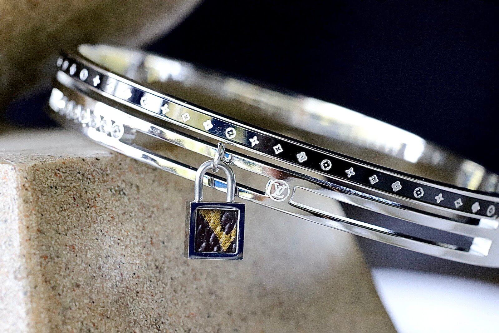 Stainless Steel Cubic Zirconia Bangle