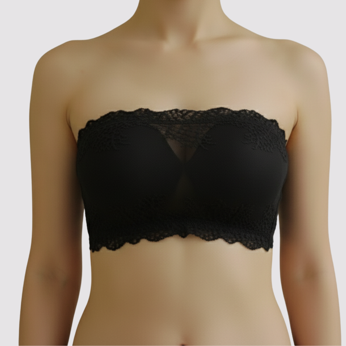 Strapless Fancy Padded Tube Bra