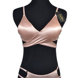 Satin silk wrapped fancy Bra set