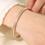 Gold Plated Zircon Bangles