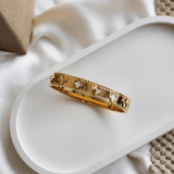 Bloom Leaf Charm Bangle
