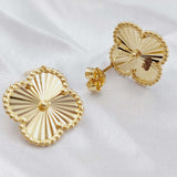 Screw Clover Earrings