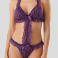 Fancy Ruffle Lace Bra Set