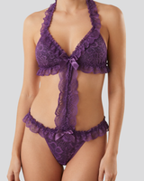 Fancy Ruffle Lace Bra Set