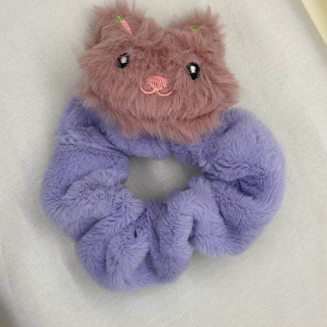 Young Girls Two Colors Hair Scrunchies