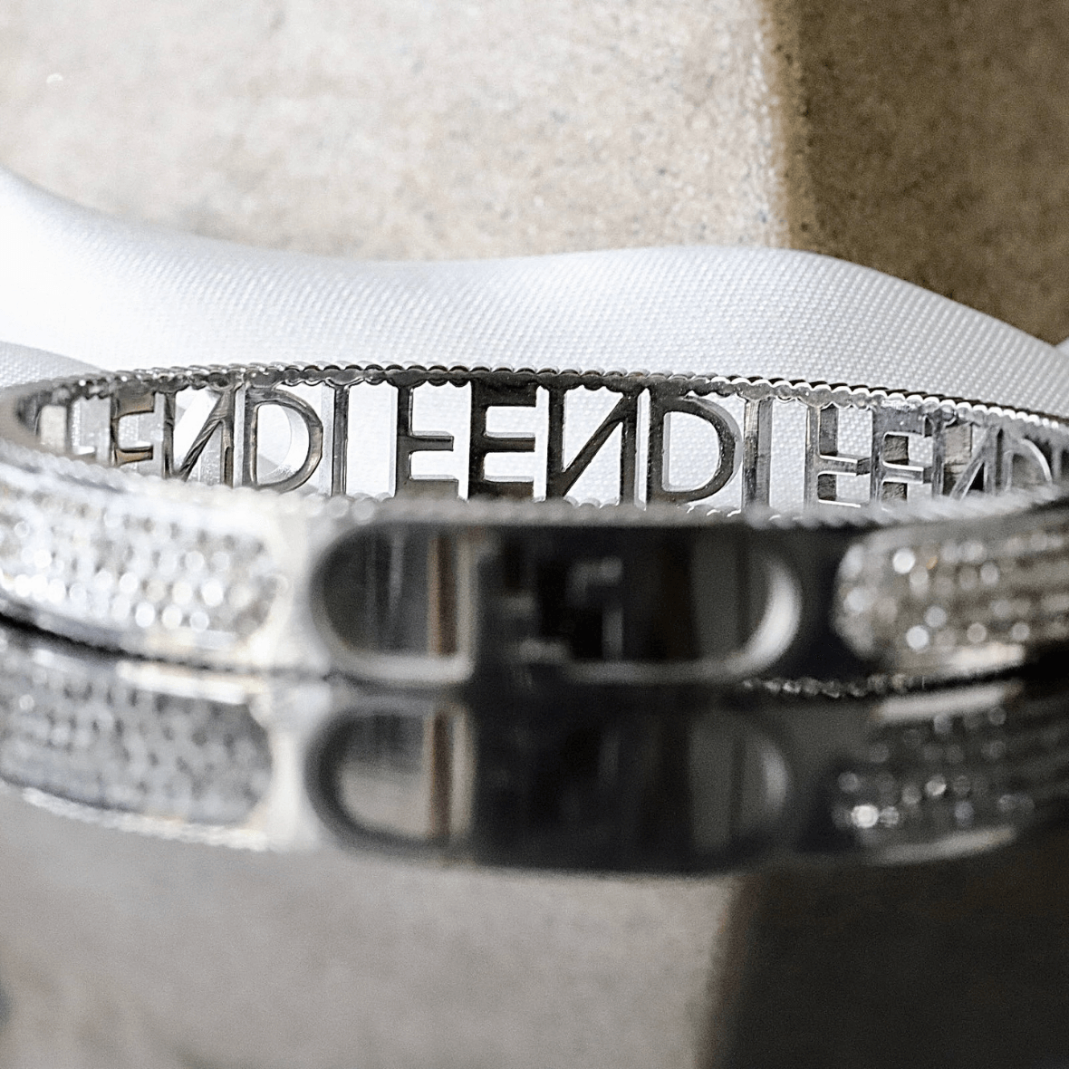 Stainless Steel Zirconia Bangle